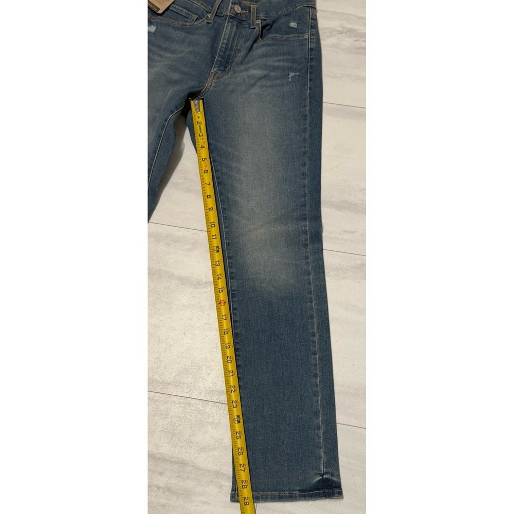 NWT Levi's Classic Straight Jeans Stellar Stretch New Ripped Distressed Size 4M - Picture 12 of 13